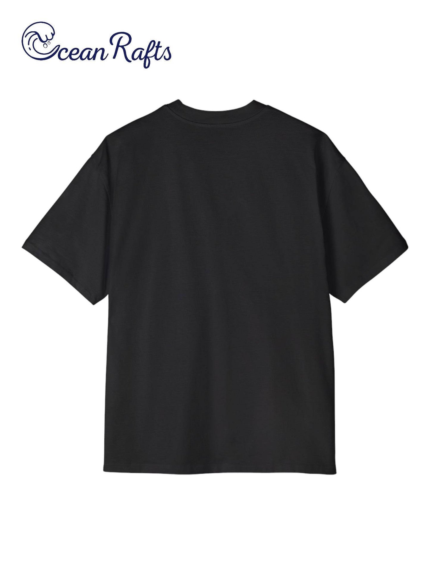 black back of shirt with no graphics or design front only design