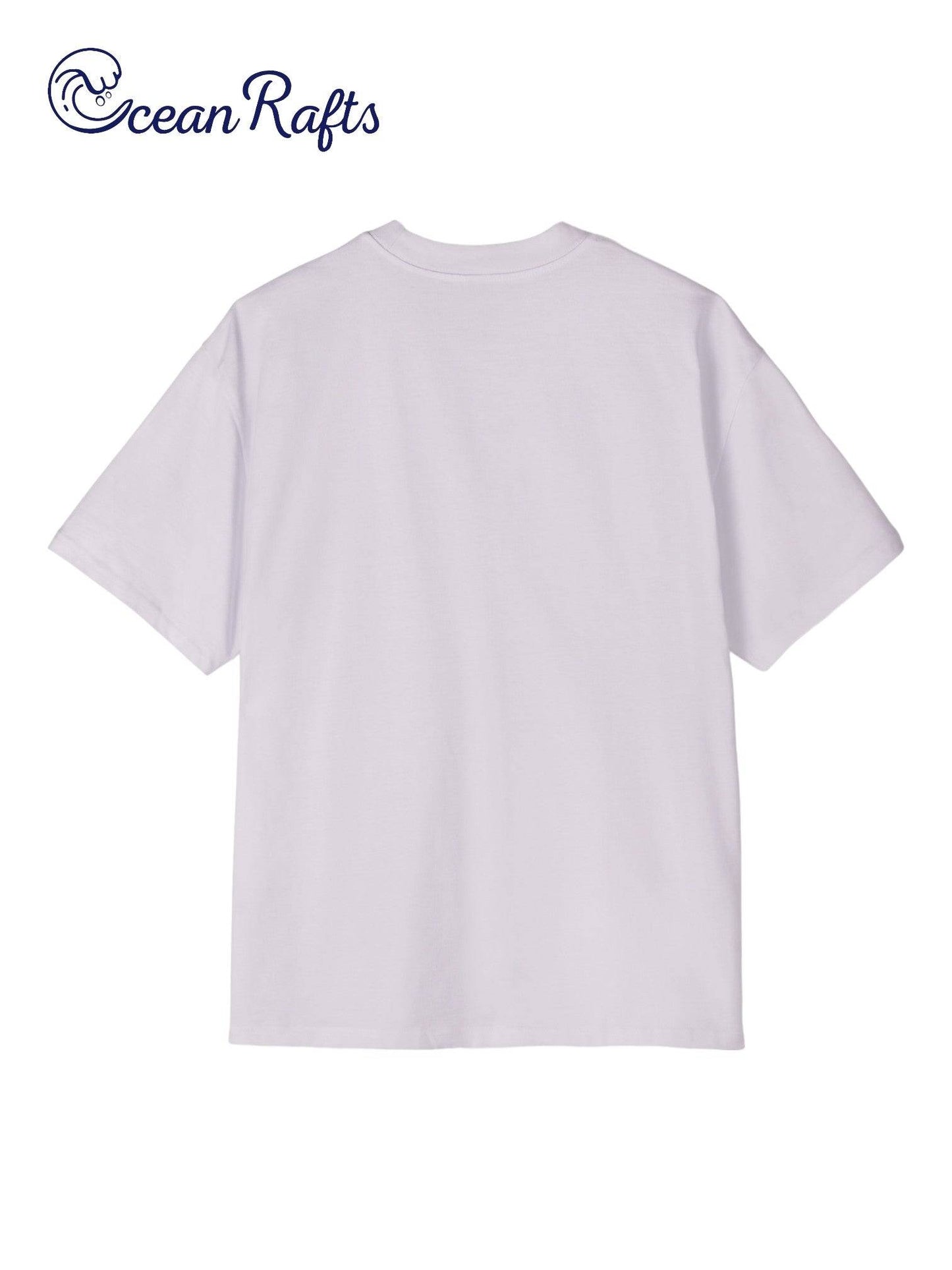 pale pink violet orchid back of shirt with no graphics or design front only design