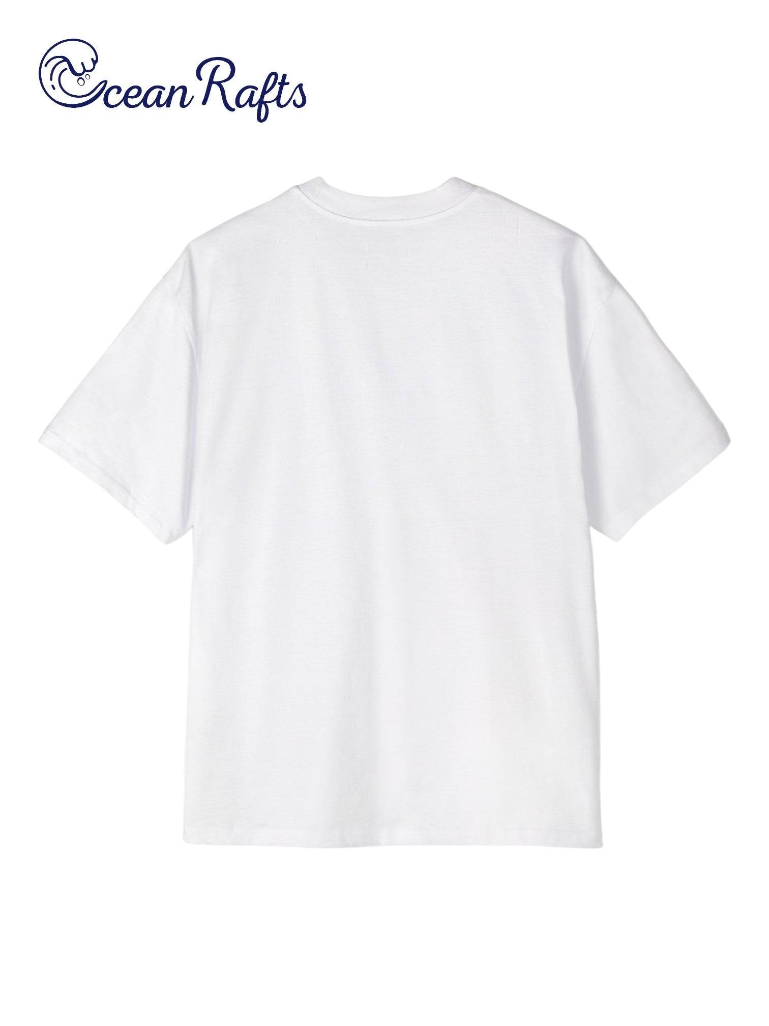 white back of shirt with no graphics or design front only design