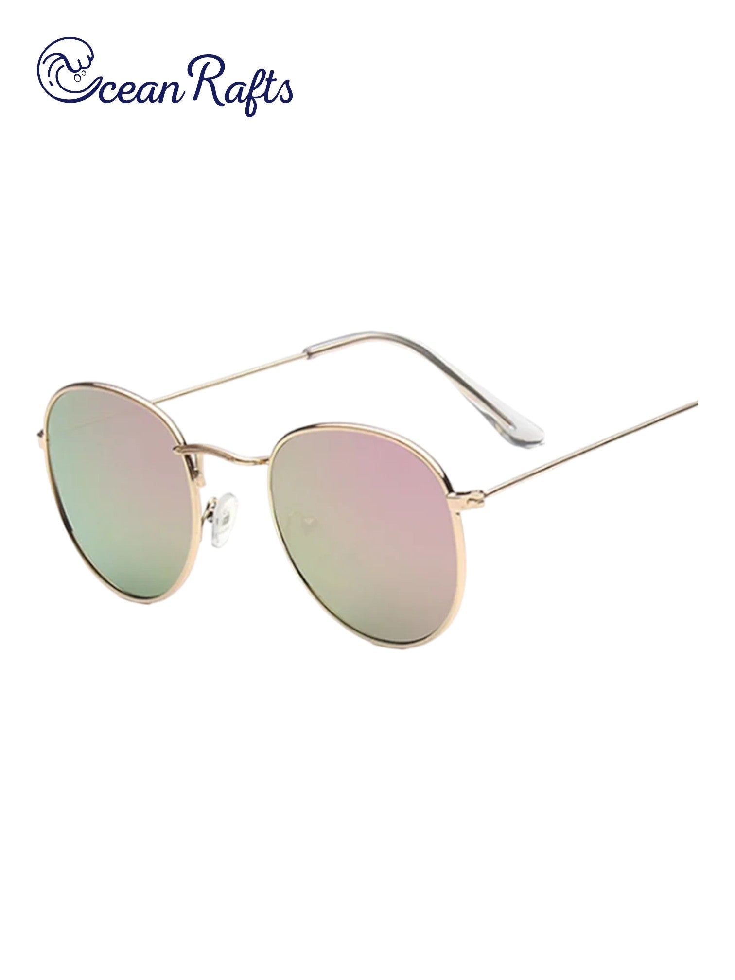 a pair of sunglasses on a white background