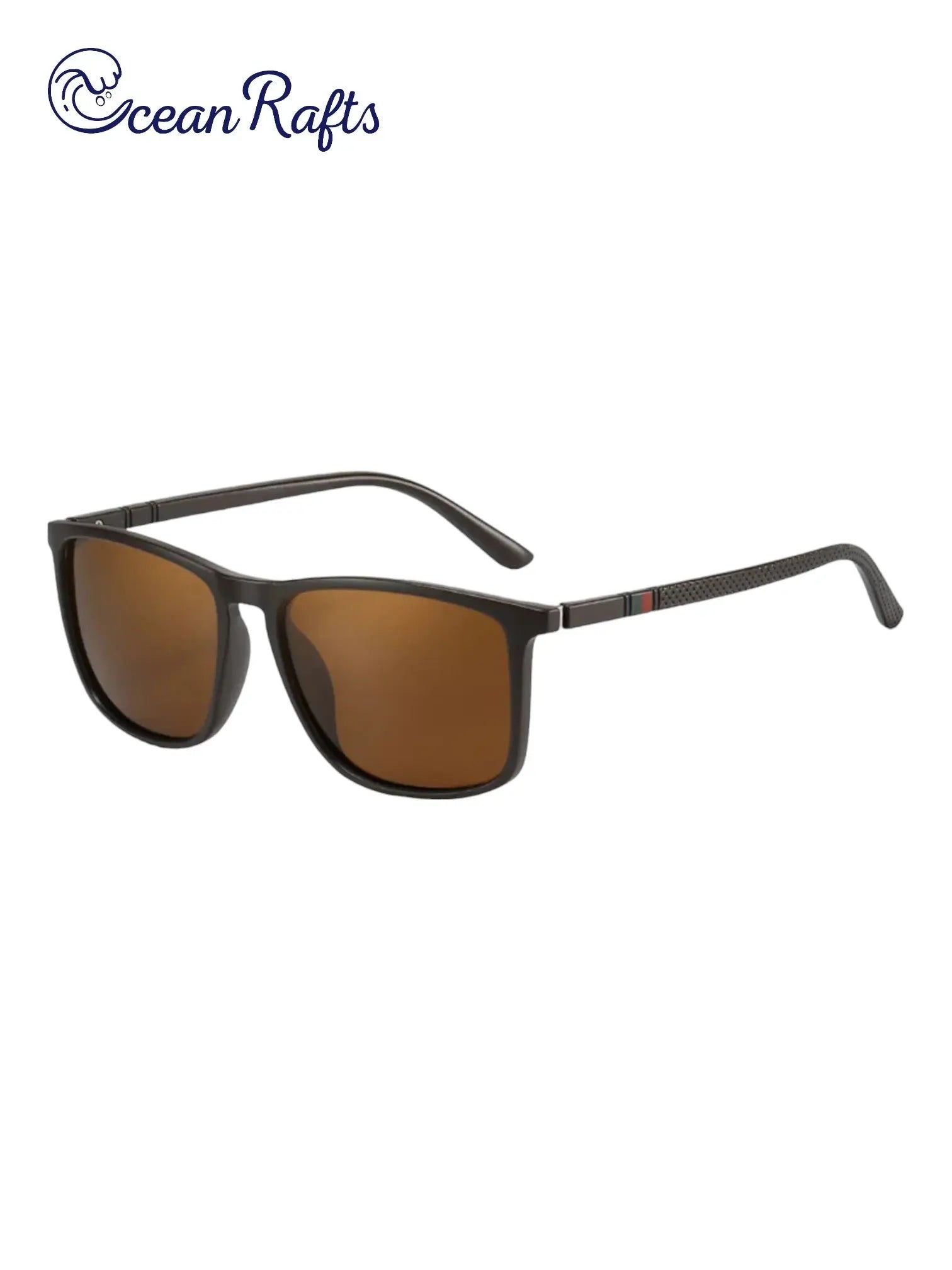 tan brown Square lense Polarized Sunnies Free Delivery $20 | Ocean Rafts