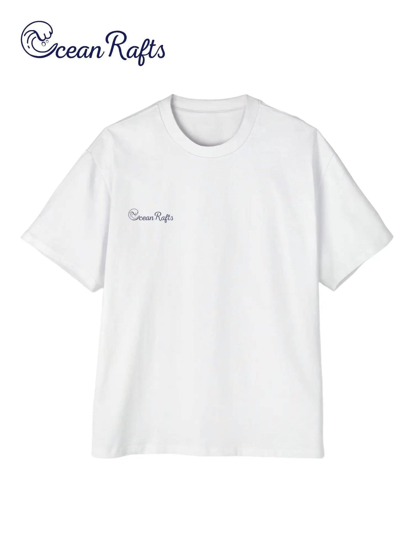 solid white with ocean rafts black logo | Ocean Rafts