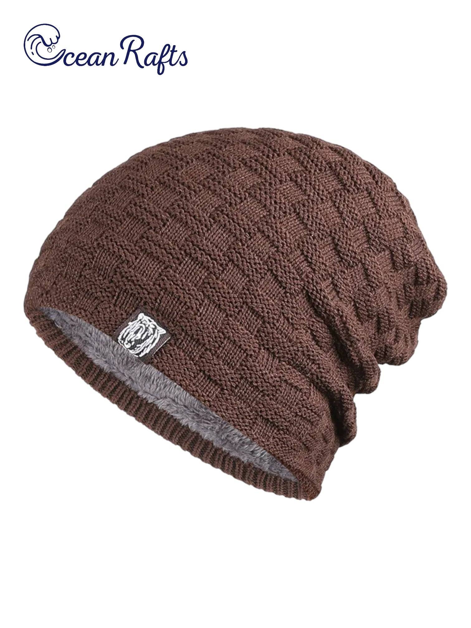 Maroon plush interior lining beanie | Ocean Rafts