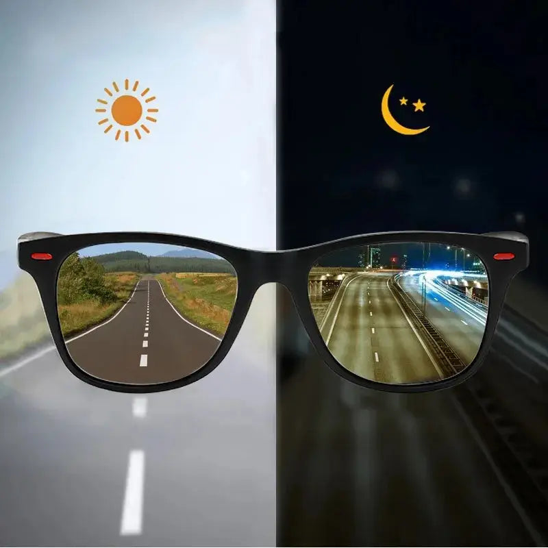 a pair of sunglasses with the image of a road and a sun Wayfarer Sunnies | Ocean Rafts